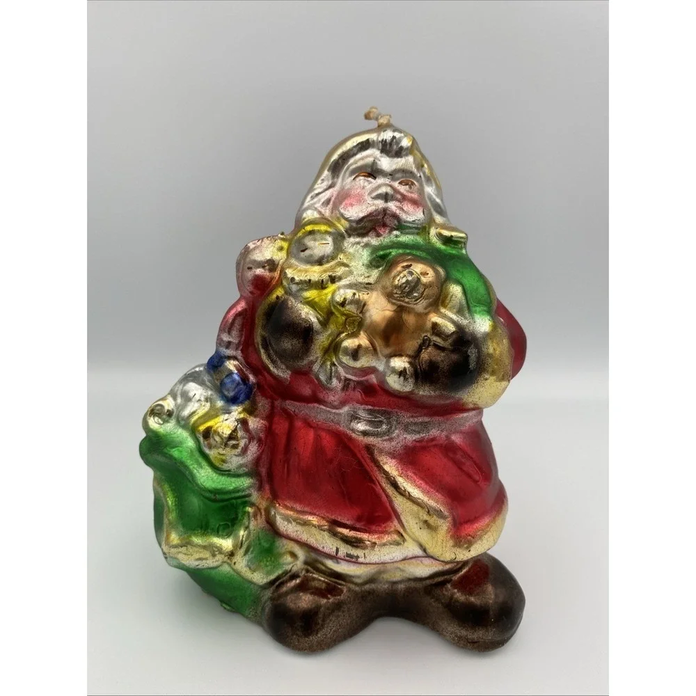 Vintage Santa Candle Made In Italy 5.5